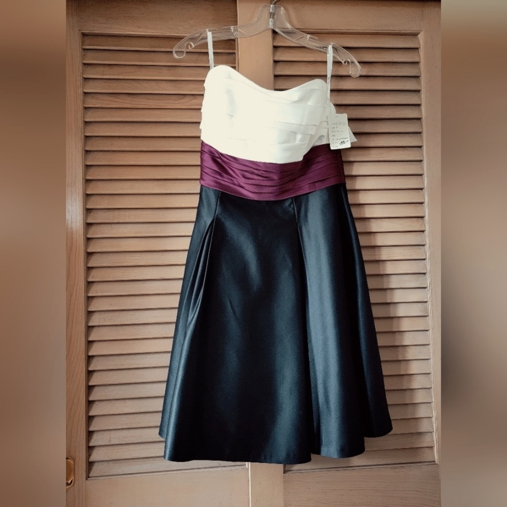 Da Vinci Tricolor Strapless Dress